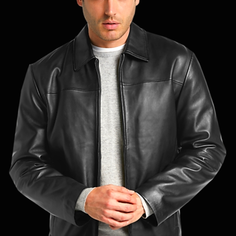Pronto Uomo Genuine Leather Jacket Size S